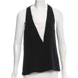 Black and white A.L.C. sleeveless top size small